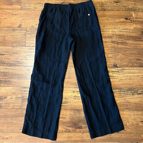 Lilly Pulitzer Pants - LILLY PULITZER Deri Black Linen Palazzo Pants L XL NWT